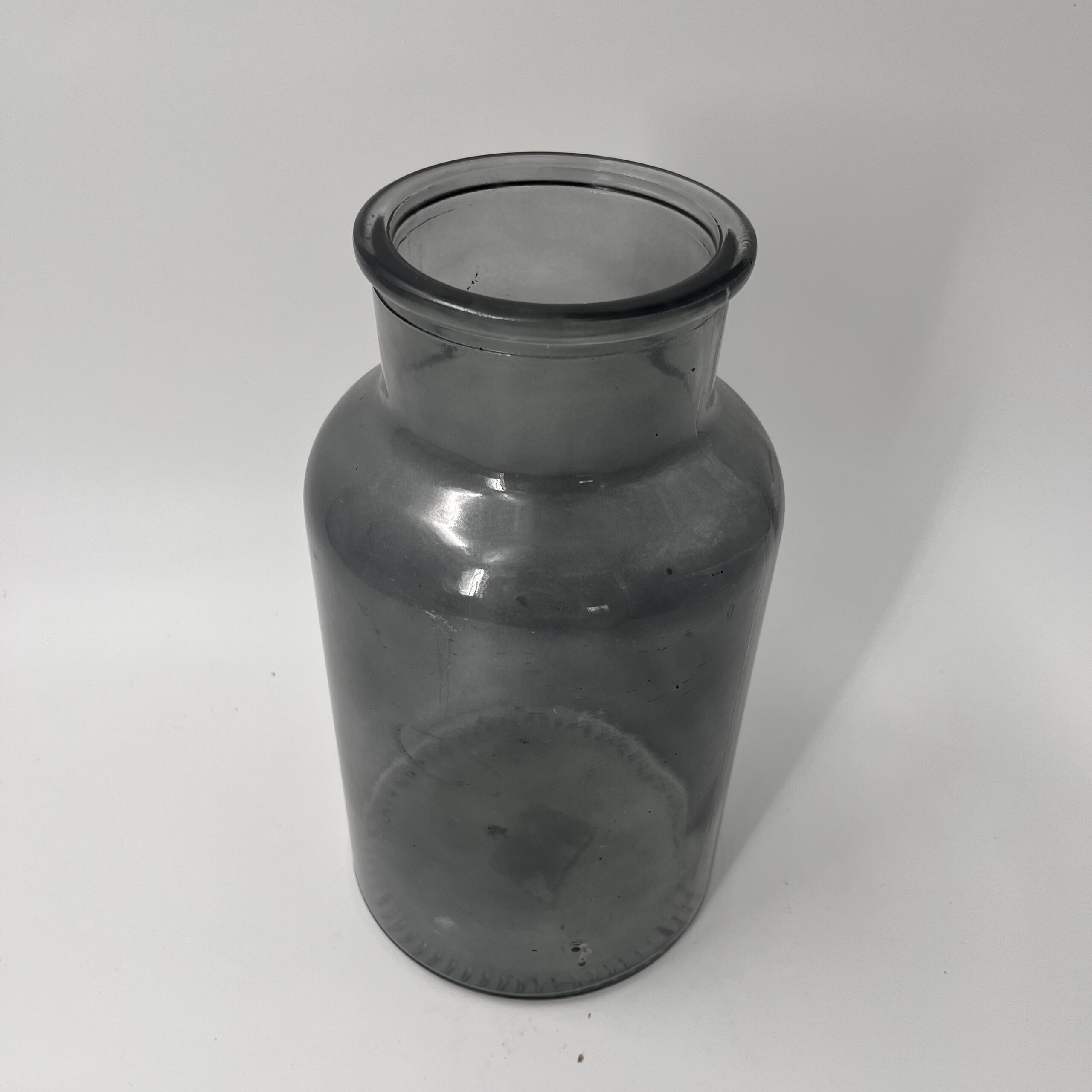 Vase, Glas, Anthrazit