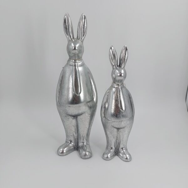 Hase / stehend / silber – Bild 2