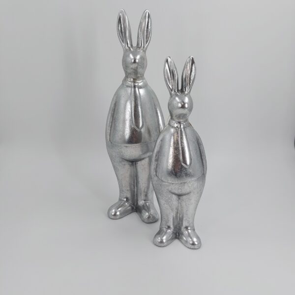 Hase / stehend / silber – Bild 3