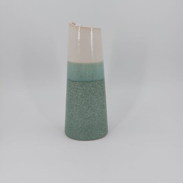 Vase / mintfarbig /cremeweiß – Bild 2